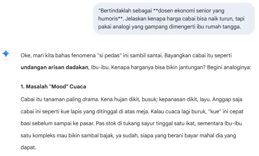 Contoh Hasil Prompt Spesifik