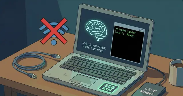 Cara Menjalankan LLM di Laptop Kentang (RAM 8GB) Tanpa Internet